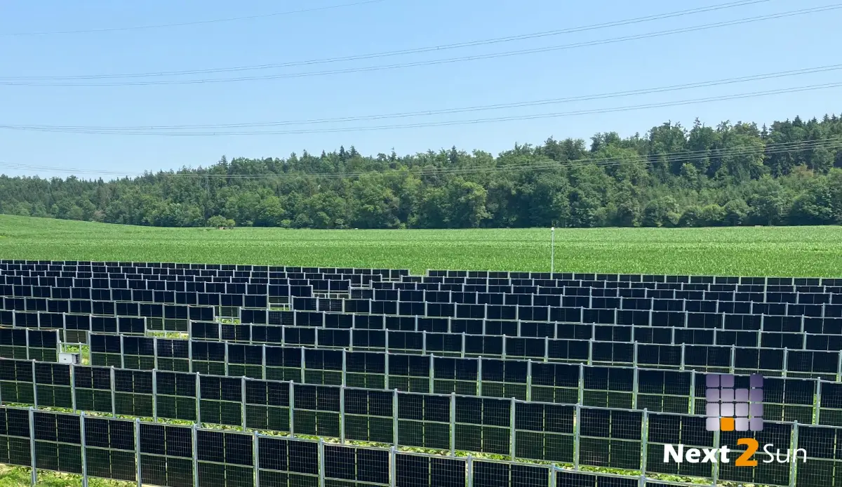 Agri-Solarpark Neudorf an der Mur von oben